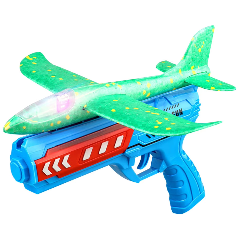 Airplane Launcher Toys Outdoor Plane Flying Toys Non Slip Kids Catapult Plane With/Without Light Birthday Gifts for Boys Girls