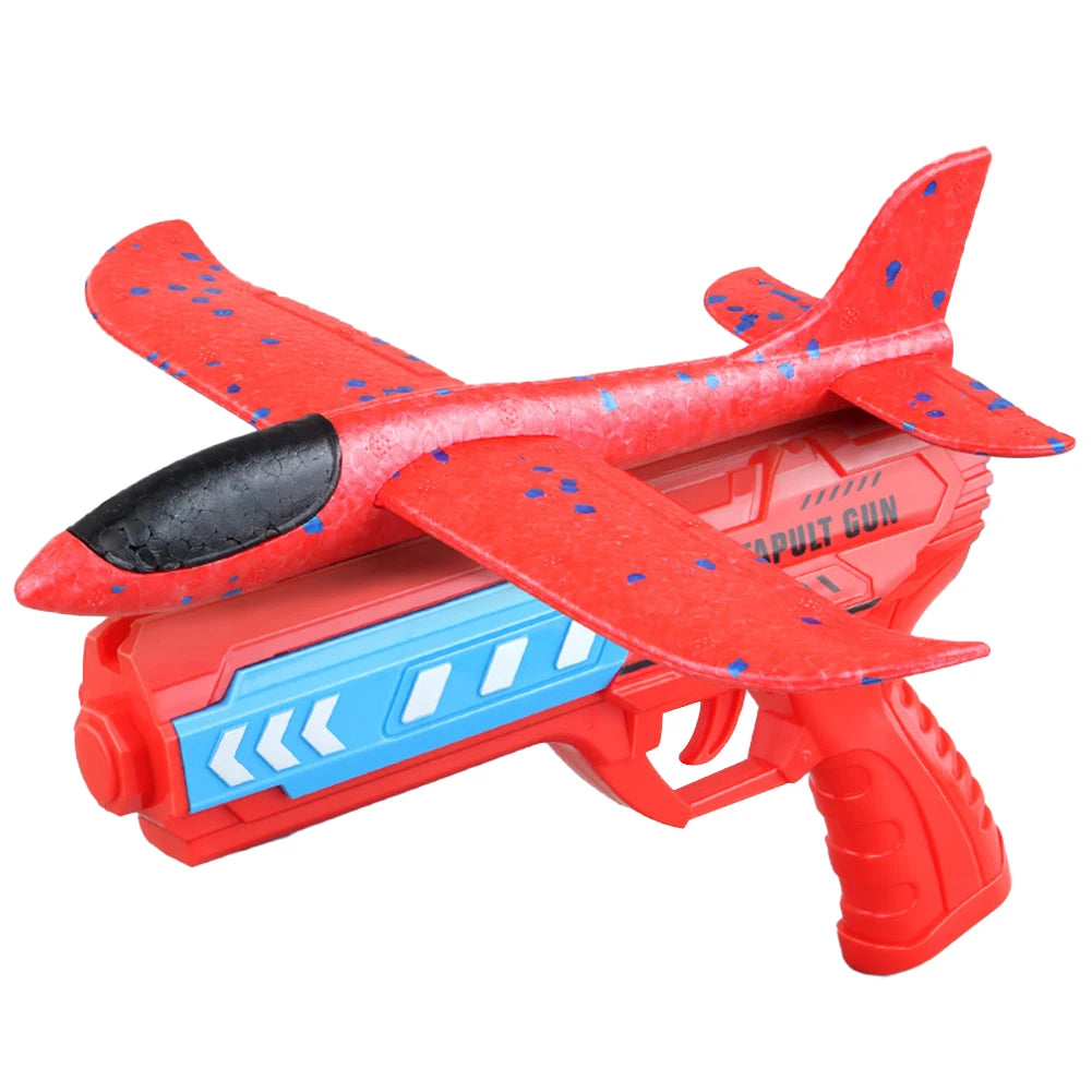 Airplane Launcher Toys Outdoor Plane Flying Toys Non Slip Kids Catapult Plane With/Without Light Birthday Gifts for Boys Girls