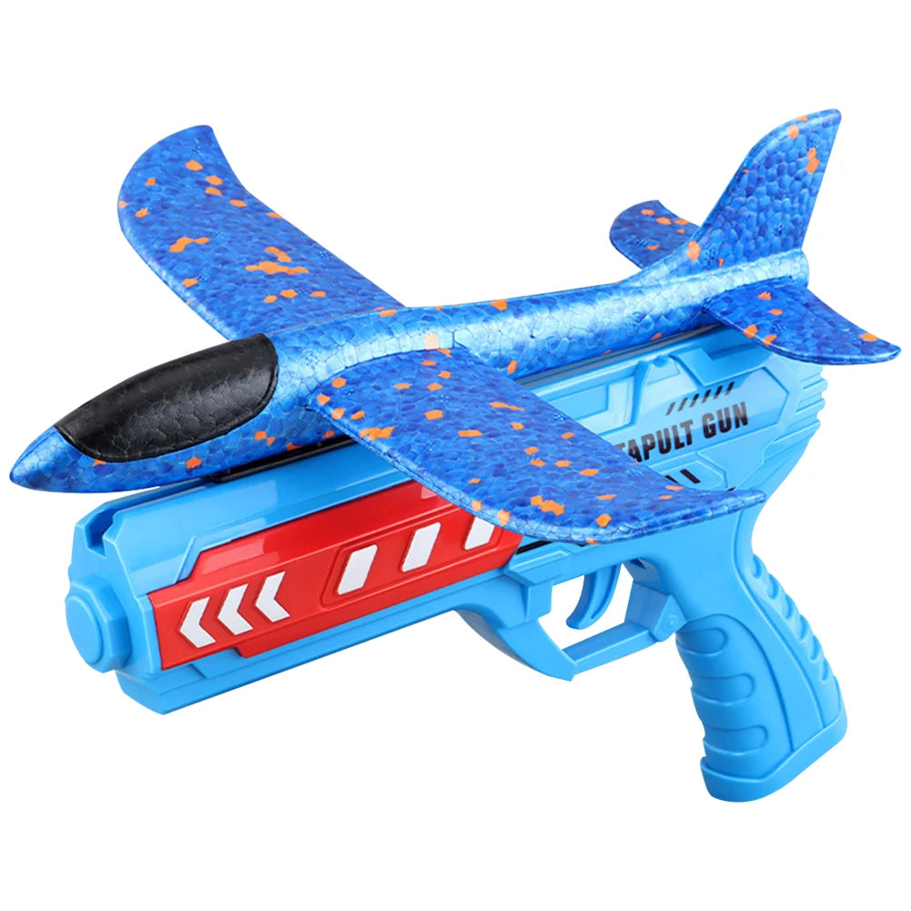 Airplane Launcher Toys Outdoor Plane Flying Toys Non Slip Kids Catapult Plane With/Without Light Birthday Gifts for Boys Girls