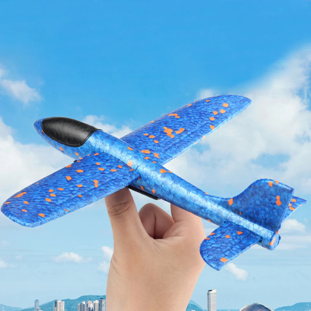 Airplane Launcher Toys Outdoor Plane Flying Toys Non Slip Kids Catapult Plane With/Without Light Birthday Gifts for Boys Girls