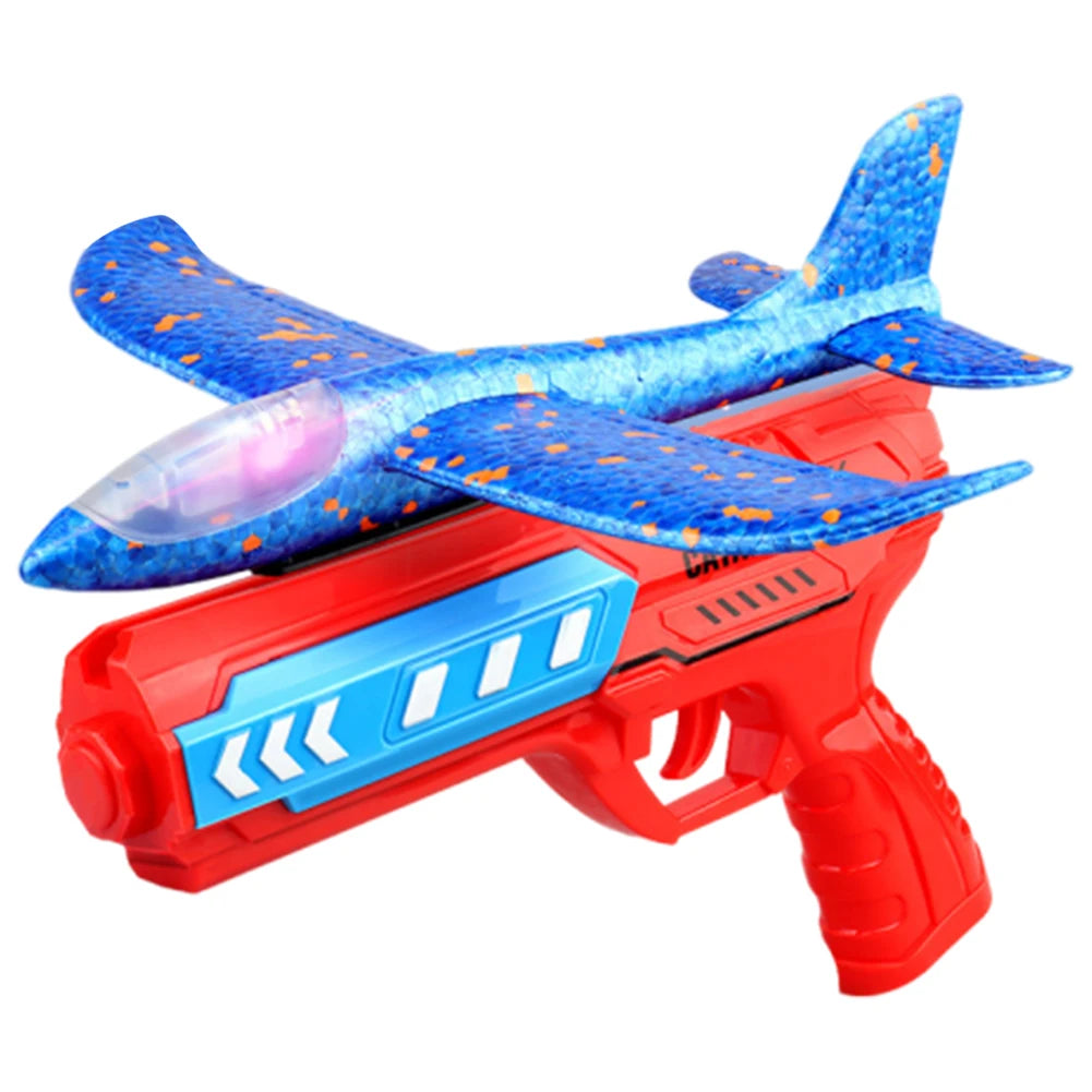 Airplane Launcher Toys Outdoor Plane Flying Toys Non Slip Kids Catapult Plane With/Without Light Birthday Gifts for Boys Girls