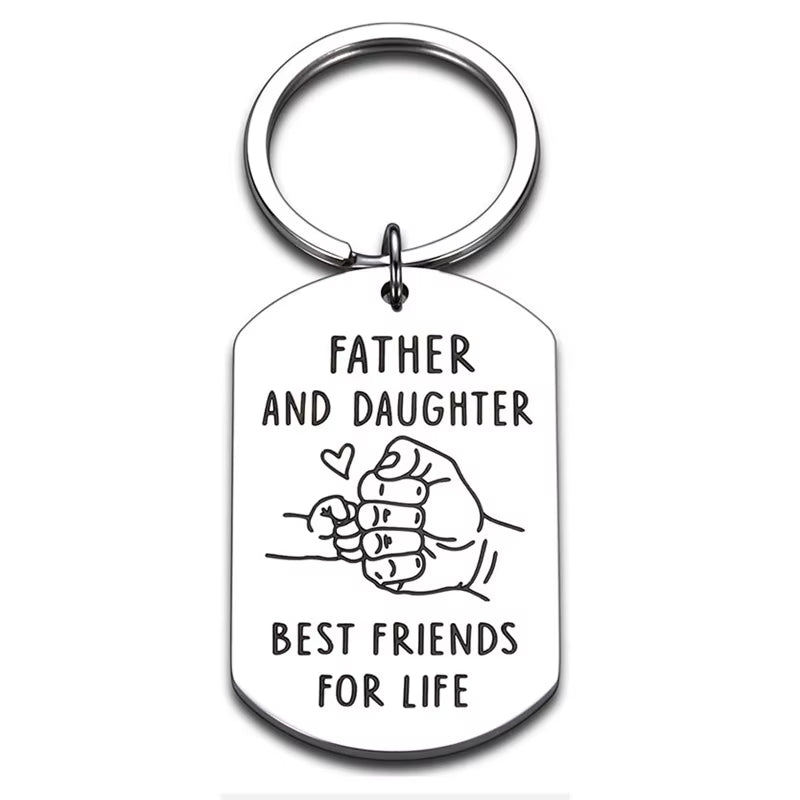 Father'S Day Gift Daughter Gives to Dad Stainless Steel Keychain YLQ10392